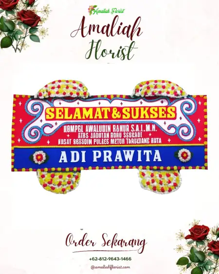 Papan Bunga Ucapan Selamat Godean